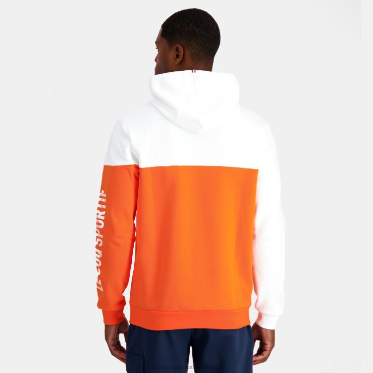 Clothing HVDBF18 Men Le Coq Sportif Hooded Sweatshirt Orange - Image 4