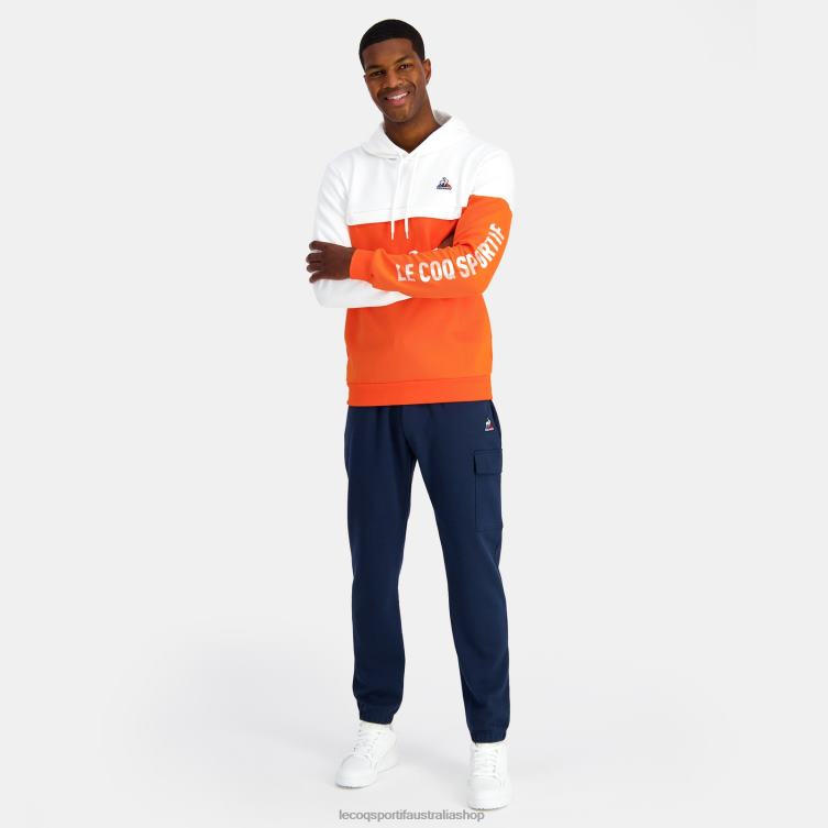 Clothing HVDBF18 Men Le Coq Sportif Hooded Sweatshirt Orange - Image 6