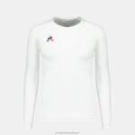 Clothing HVDBF197 Men Le Coq Sportif Long-Sleeve T-Shirt White