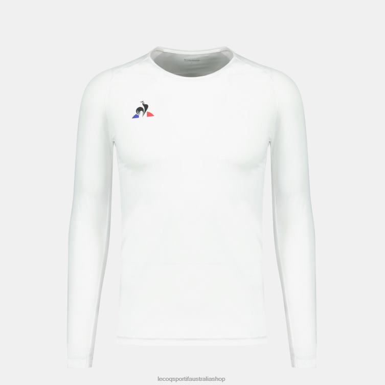 Clothing HVDBF197 Men Le Coq Sportif Long-Sleeve T-Shirt White - Image 1