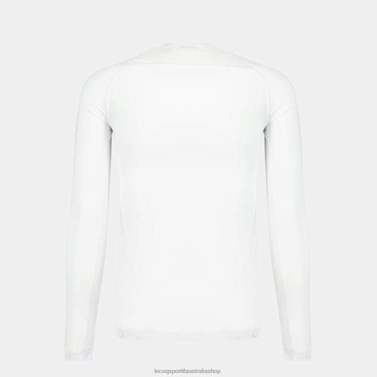 Clothing HVDBF200 Men Le Coq Sportif Long-Sleeve T-Shirt White - Image 3