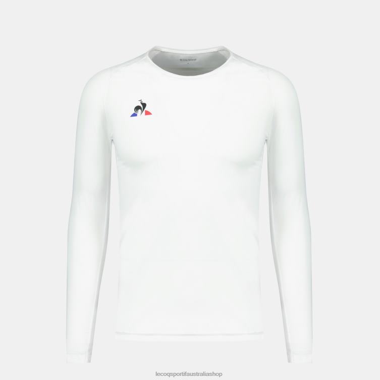 Clothing HVDBF200 Men Le Coq Sportif Long-Sleeve T-Shirt White - Image 1