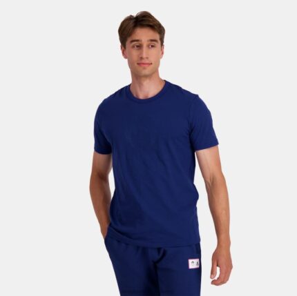 Clothing HVDBF202 Men Le Coq Sportif T-Shirt Blue