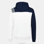Clothing HVDBF20 Men Le Coq Sportif Hooded Sweatshirt White - Image 3