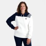 Clothing HVDBF20 Men Le Coq Sportif Hooded Sweatshirt White - Image 7