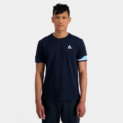 Clothing HVDBF210 Men Le Coq Sportif T-Shirt Blue