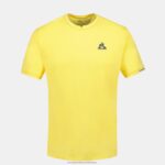 Clothing HVDBF211 Men Le Coq Sportif T-Shirt Yellow - Image 2