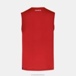 Clothing HVDBF214 Men Le Coq Sportif Vest Top Red - Image 3