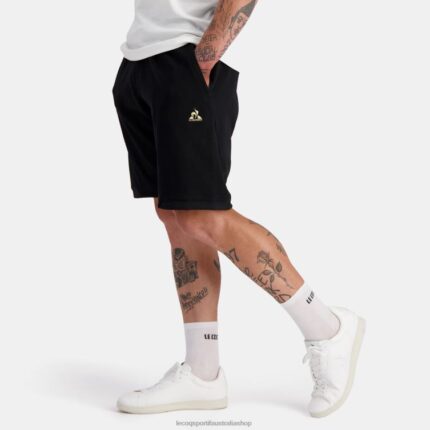 Clothing HVDBF223 Men Le Coq Sportif Shorts Black