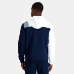 Clothing HVDBF22 Men Le Coq Sportif Hooded Sweatshirt With Zip Blue - Image 4
