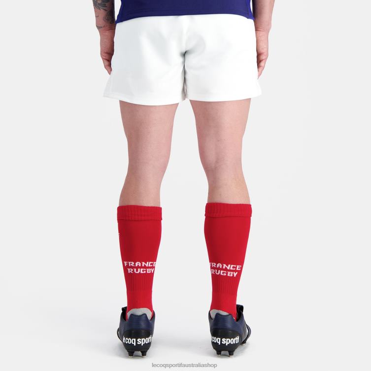 Clothing HVDBF235 Men Le Coq Sportif Replica Short - Xv De France White - Image 4