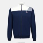 Clothing HVDBF23 Men Le Coq Sportif Zipped Sweatshirt Blue - Image 2