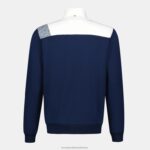 Clothing HVDBF23 Men Le Coq Sportif Zipped Sweatshirt Blue - Image 3