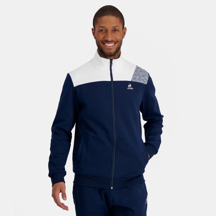 clothing_hvdbf23_men_le_coq_sportif_zipped_sweatshirt_blue.jpg Clothing HVDBF23 Men Le Coq Sportif Zipped Sweatshirt Blue - Image 1