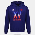 Clothing HVDBF25 Men Le Coq Sportif Hooded Sweatshirt - Xv De France Blue - Image 2