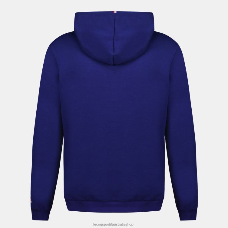 Clothing HVDBF25 Men Le Coq Sportif Hooded Sweatshirt - Xv De France Blue - Image 3
