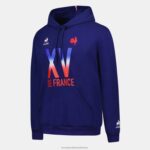 Clothing HVDBF25 Men Le Coq Sportif Hooded Sweatshirt - Xv De France Blue - Image 6