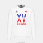 Clothing HVDBF26 Men Le Coq Sportif Sweatshirt - Xv De France White - Image 2