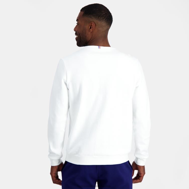 Clothing HVDBF26 Men Le Coq Sportif Sweatshirt - Xv De France White - Image 4