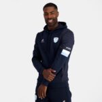 Clothing HVDBF29 Men Le Coq Sportif Hooded Sweatshirt Blue