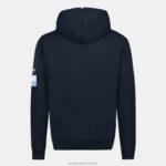 Clothing HVDBF29 Men Le Coq Sportif Hooded Sweatshirt Blue - Image 3