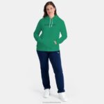 Clothing HVDBF310 Women Le Coq Sportif Hooded Sweatshirt Green - Image 4