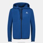 Clothing HVDBF315 Women Le Coq Sportif Hooded Sweatshirt With Zip Blue - Image 2