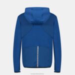 Clothing HVDBF315 Women Le Coq Sportif Hooded Sweatshirt With Zip Blue - Image 3