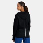 Clothing HVDBF316 Women Le Coq Sportif Hooded Sweatshirt With Zip Black - Image 4