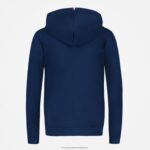 Clothing HVDBF317 Women Le Coq Sportif Hooded Sweatshirt Blue - Image 3