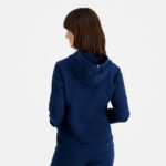 Clothing HVDBF317 Women Le Coq Sportif Hooded Sweatshirt Blue - Image 4