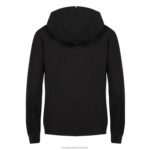 Clothing HVDBF319 Women Le Coq Sportif Hooded Sweatshirt With Zip Black - Image 3