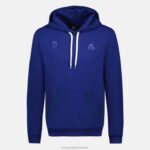 Clothing HVDBF31 Men Le Coq Sportif Hooded Sweatshirt Blue - Image 2