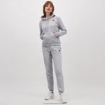 Clothing HVDBF320 Women Le Coq Sportif Hooded Sweatshirt Grey - Image 6