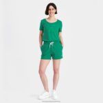 Clothing HVDBF323 Women Le Coq Sportif Shorts Green - Image 5
