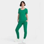 Clothing HVDBF324 Women Le Coq Sportif Trousers Green - Image 5