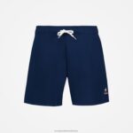 Clothing HVDBF336 Women Le Coq Sportif Shorts Blue - Image 2