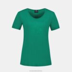 Clothing HVDBF347 Women Le Coq Sportif T-Shirt Green - Image 2