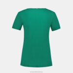 Clothing HVDBF347 Women Le Coq Sportif T-Shirt Green - Image 3