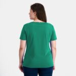 Clothing HVDBF347 Women Le Coq Sportif T-Shirt Green - Image 4