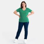 Clothing HVDBF347 Women Le Coq Sportif T-Shirt Green - Image 5