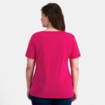 Clothing HVDBF348 Women Le Coq Sportif T-Shirt Red - Image 4