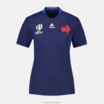 Clothing HVDBF349 Women Le Coq Sportif Replica Jersey Xv De France - Rugby World Cup 2023 Blue - Image 2