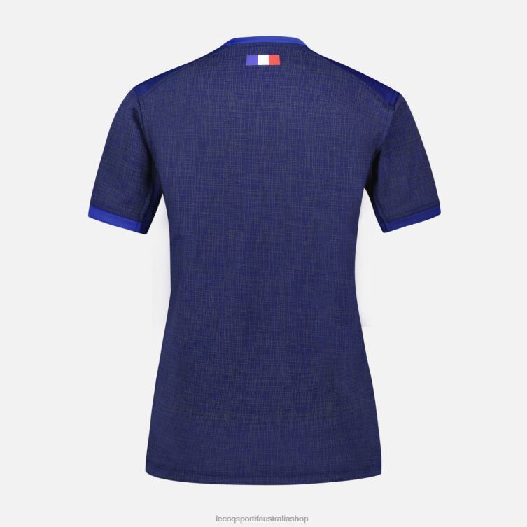Clothing HVDBF349 Women Le Coq Sportif Replica Jersey Xv De France - Rugby World Cup 2023 Blue - Image 3