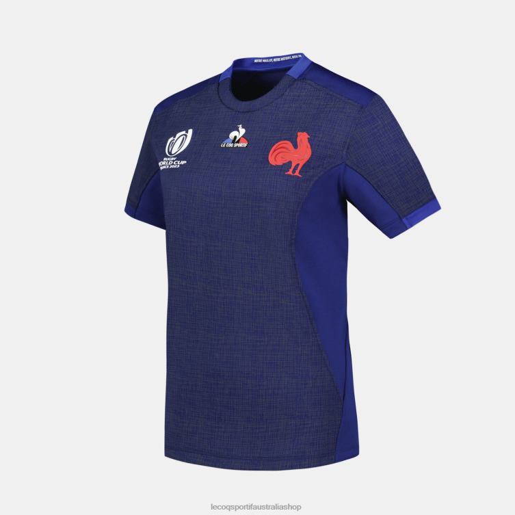 Clothing HVDBF349 Women Le Coq Sportif Replica Jersey Xv De France - Rugby World Cup 2023 Blue - Image 5