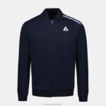 Clothing HVDBF34 Men Le Coq Sportif Zipped Sweatshirt Blue - Image 2