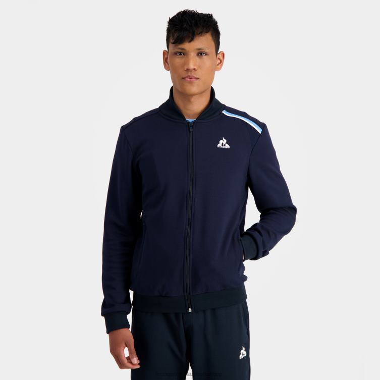 clothing_hvdbf34_men_le_coq_sportif_zipped_sweatshirt_blue.jpg Clothing HVDBF34 Men Le Coq Sportif Zipped Sweatshirt Blue - Image 1