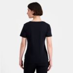 Clothing HVDBF351 Women Le Coq Sportif T-Shirt Black - Image 2