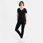 Clothing HVDBF351 Women Le Coq Sportif T-Shirt Black - Image 3