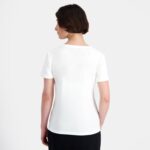 Clothing HVDBF352 Women Le Coq Sportif T-Shirt White - Image 4